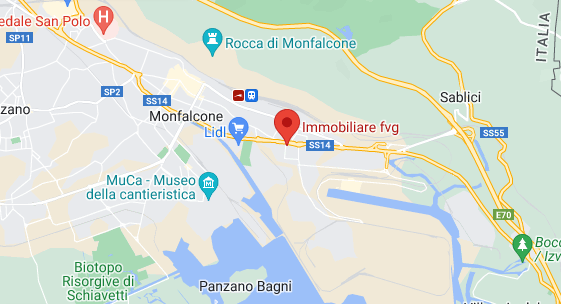 Mappa sede Immobiliare FVG Monfalcone